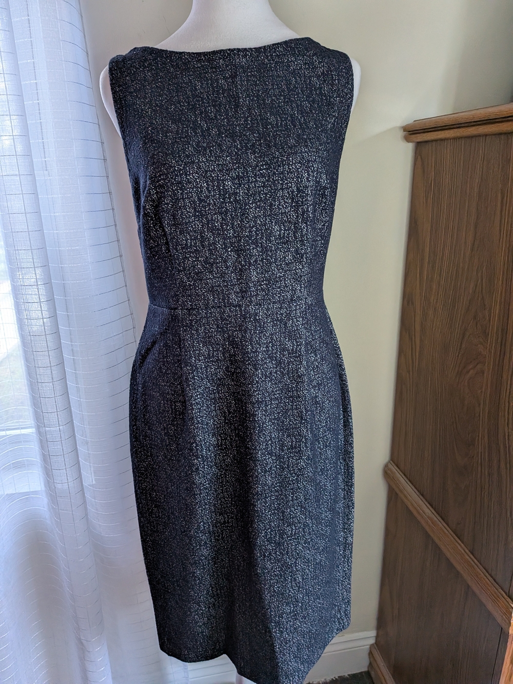 Classic Navy Sheath Dress